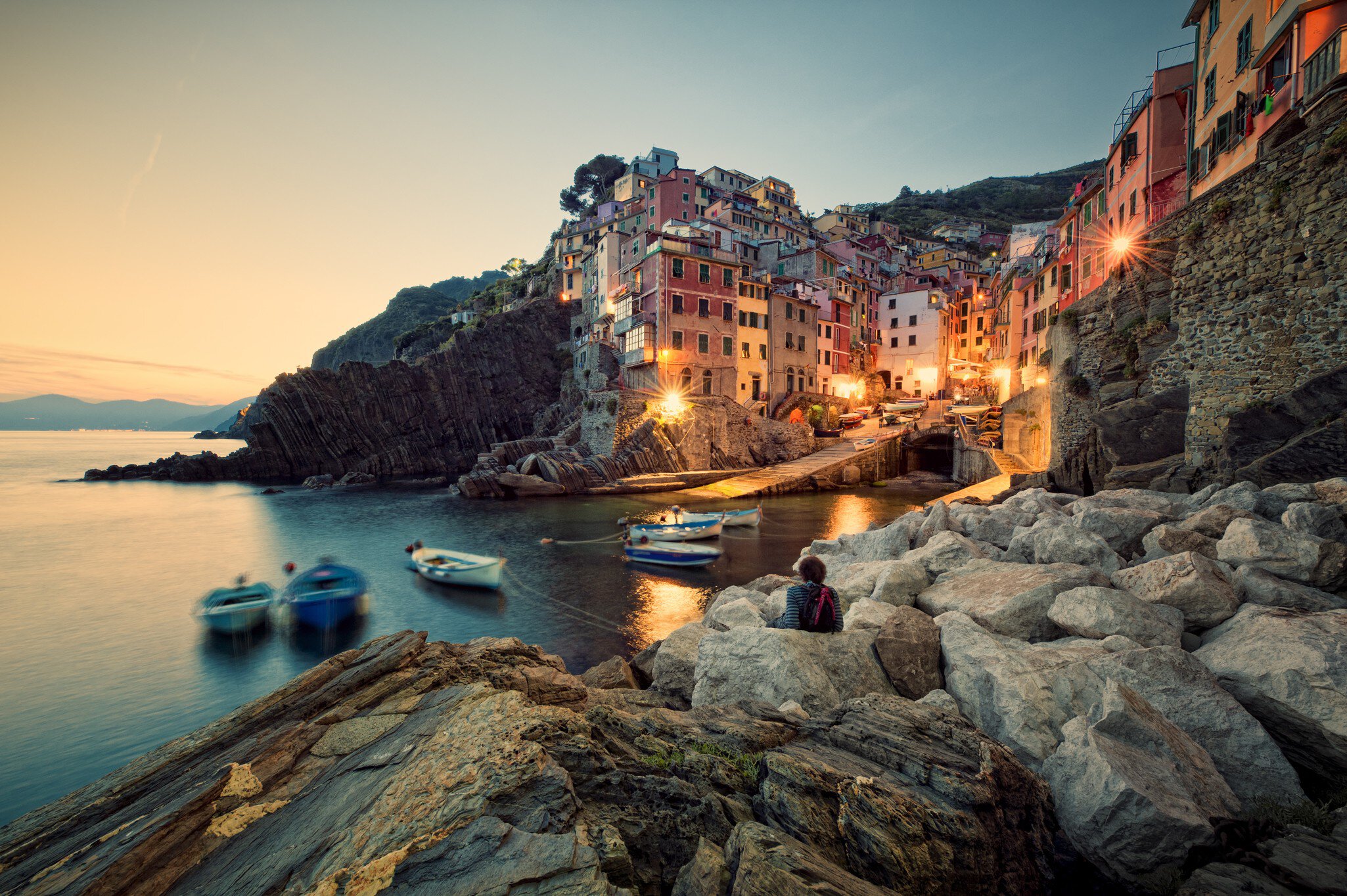 Sunset in Riomaggiore