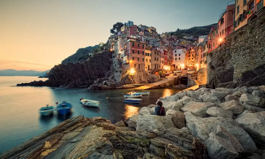 Sunset in Riomaggiore