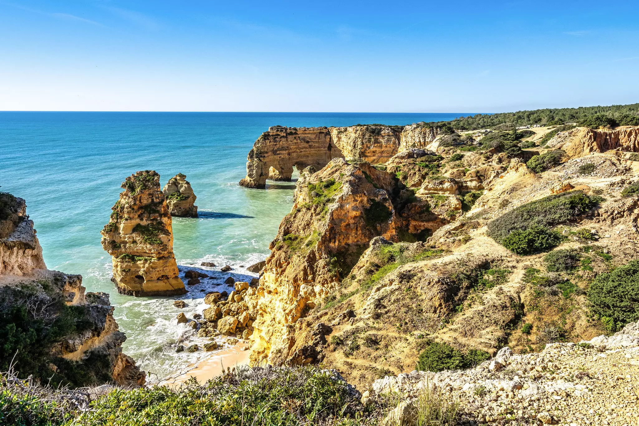 Praia da Marinha Beach in the Algarve, Portugal. Rudolf Ernst/Getty Images