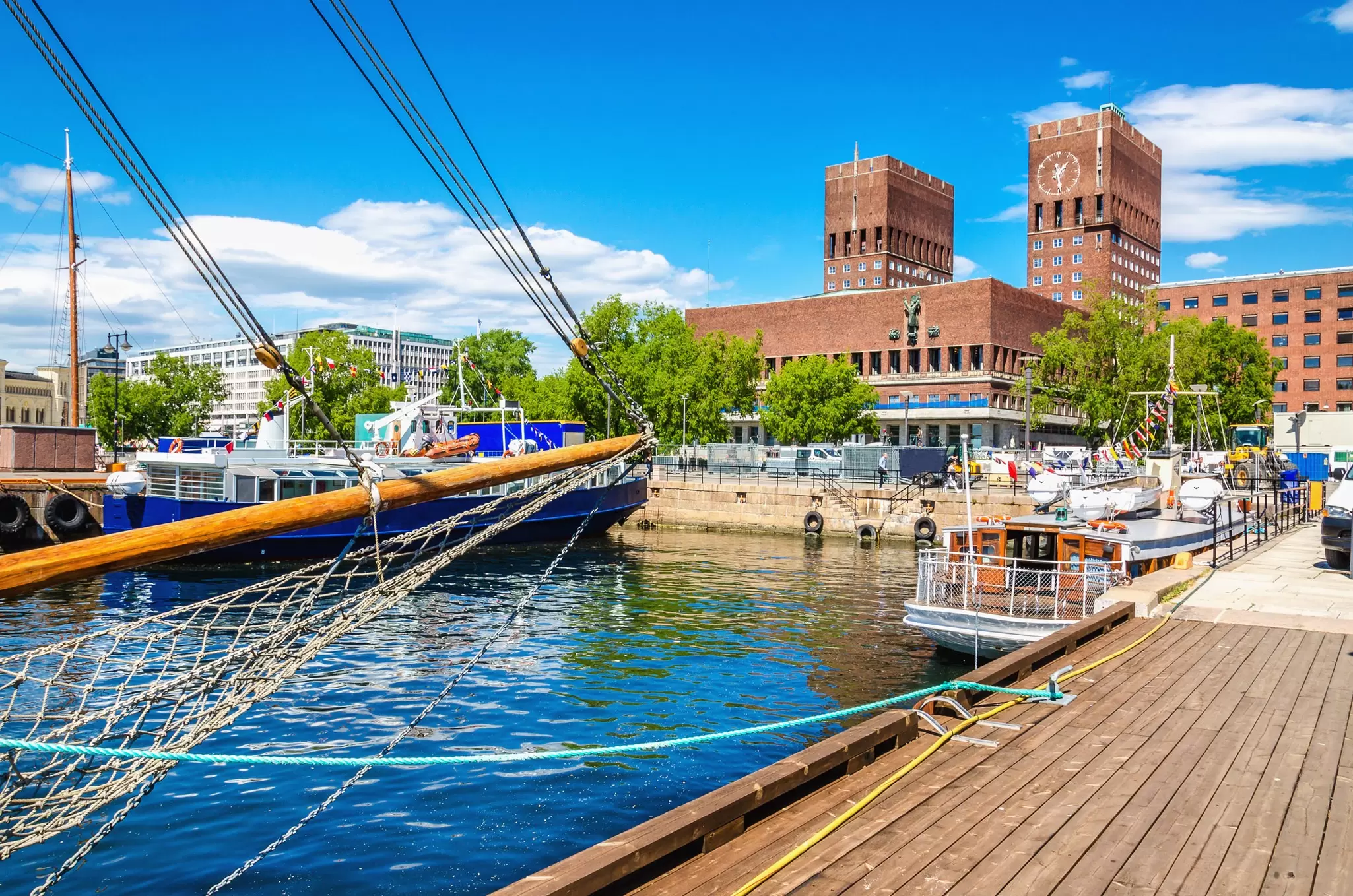Oslo City Hall on the waterfront, Oslo. Anna Jedynak/Shutterstock