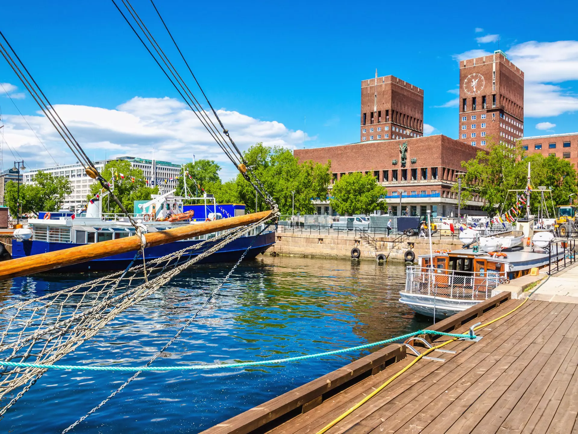 Oslo City Hall on the waterfront, Oslo. Anna Jedynak/Shutterstock