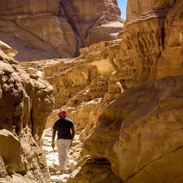Hikers come to Egypt for its desert scenery. Atika Adzman/Getty Images