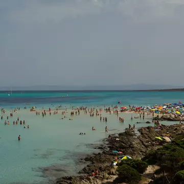 Spiaggia della Pelosa is one of the most famous beaches in Sardinia. Elio Villa/Shutterstock