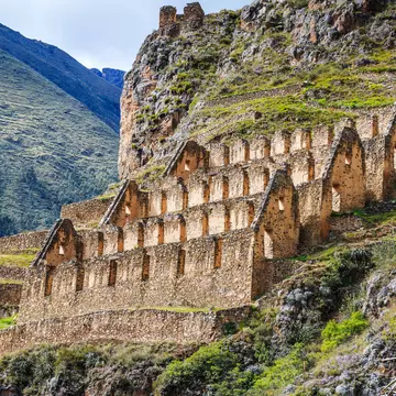 Historic storehouses from the Inca empire can still be seen at Ollantaytambo, in the Sacred Valley © Izabela23 / Shutterstock