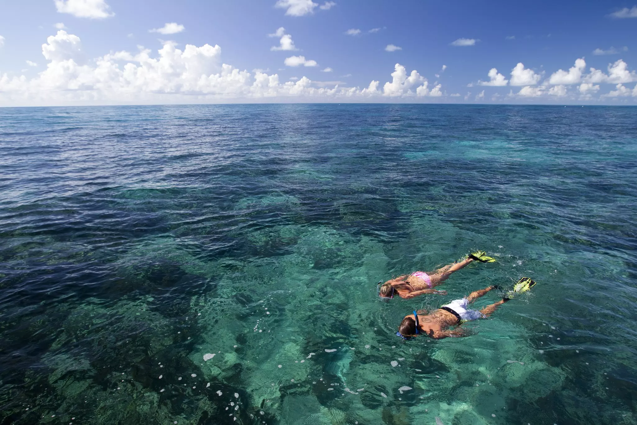 Snorkeling at Grecian Rocks, Key Largo, in Florida Keys National Marine Sanctuary