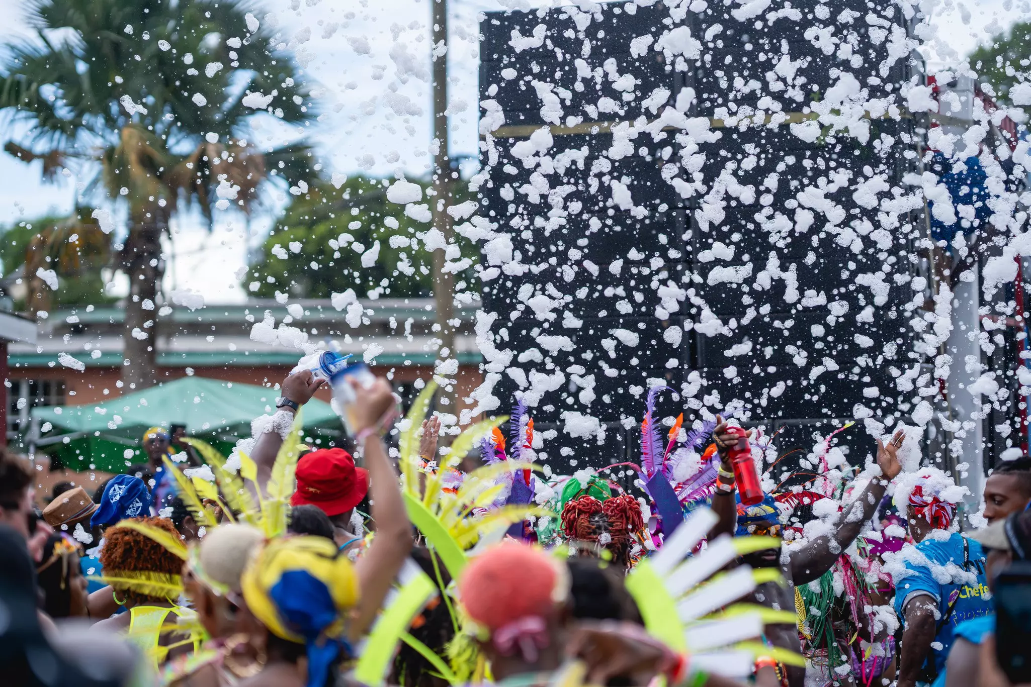 Feathers, foam, and towering sound systems make Crop Over Barbados' biggest party © Courtesy of Barbados Tourism Marketing Inc (BTMI)