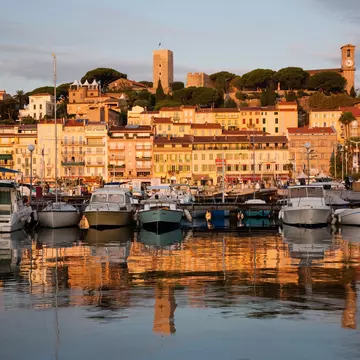 Old town and harbor, Cannes, France