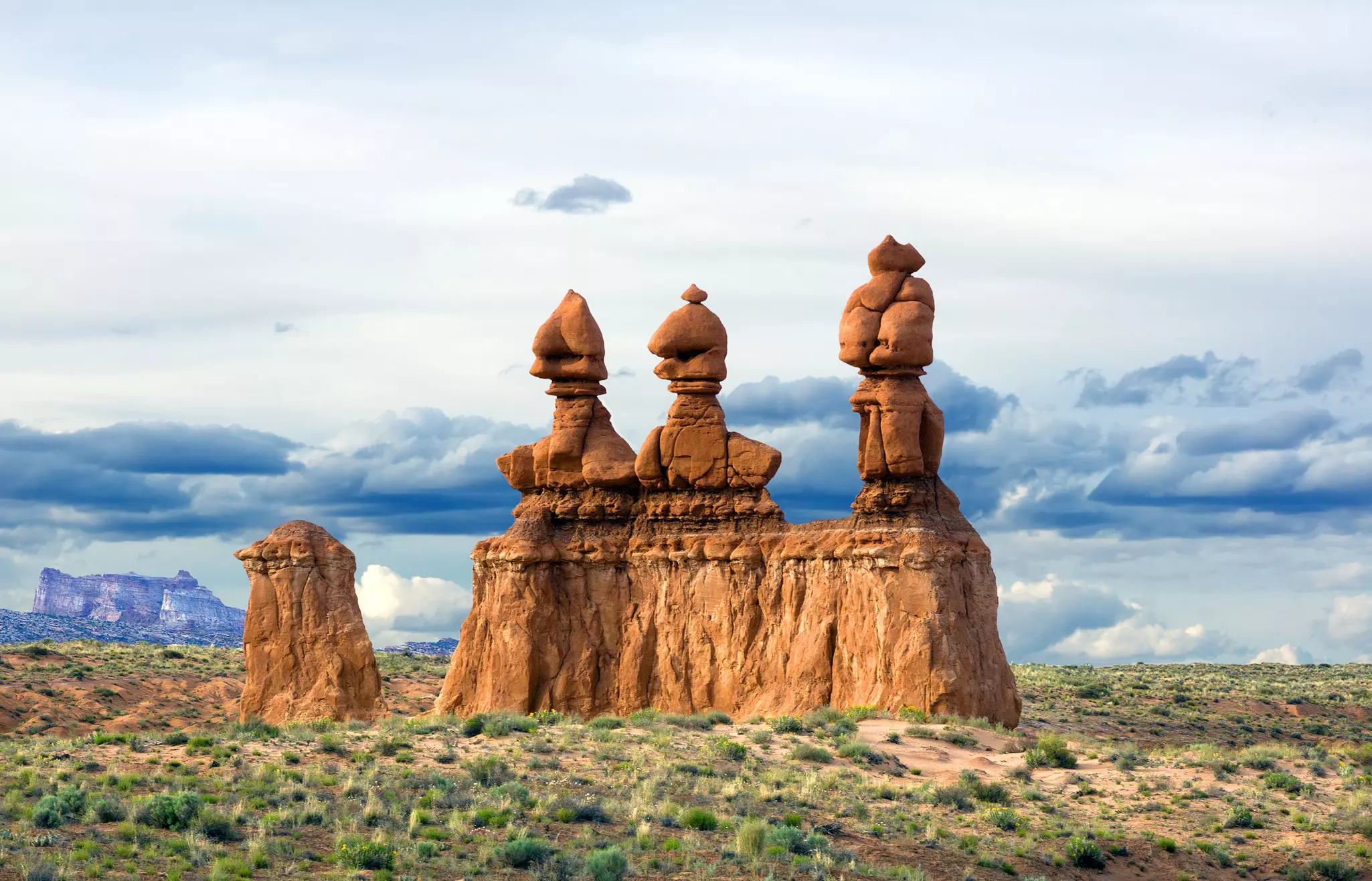 Goblin Valley State Park's 'goblin' rock formations are made from eroded sandstone and resemble whimsical creatures ©  IrinaK / Shutterstock