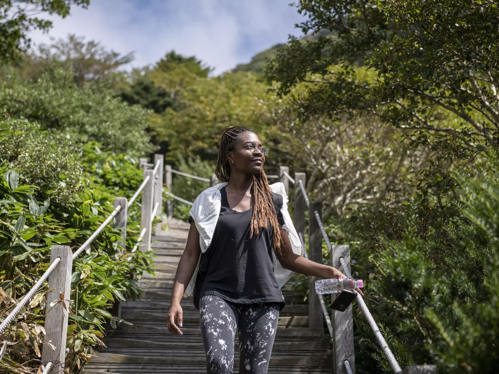 A young woman traveling in South Korea pauses to enjoy the view while hiking down from the summit of Hallasan, the highest mountain in South Korea located on Jeju Island.
1254069538
CLEARED FOR DIGITAL USE ONLY -