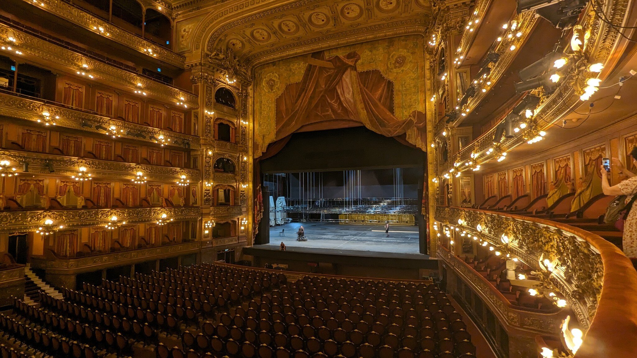 Interior of the Teatro Colón, Buenos Aires, Argentina.