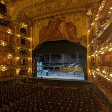 Interior of the Teatro Colón, Buenos Aires, Argentina.