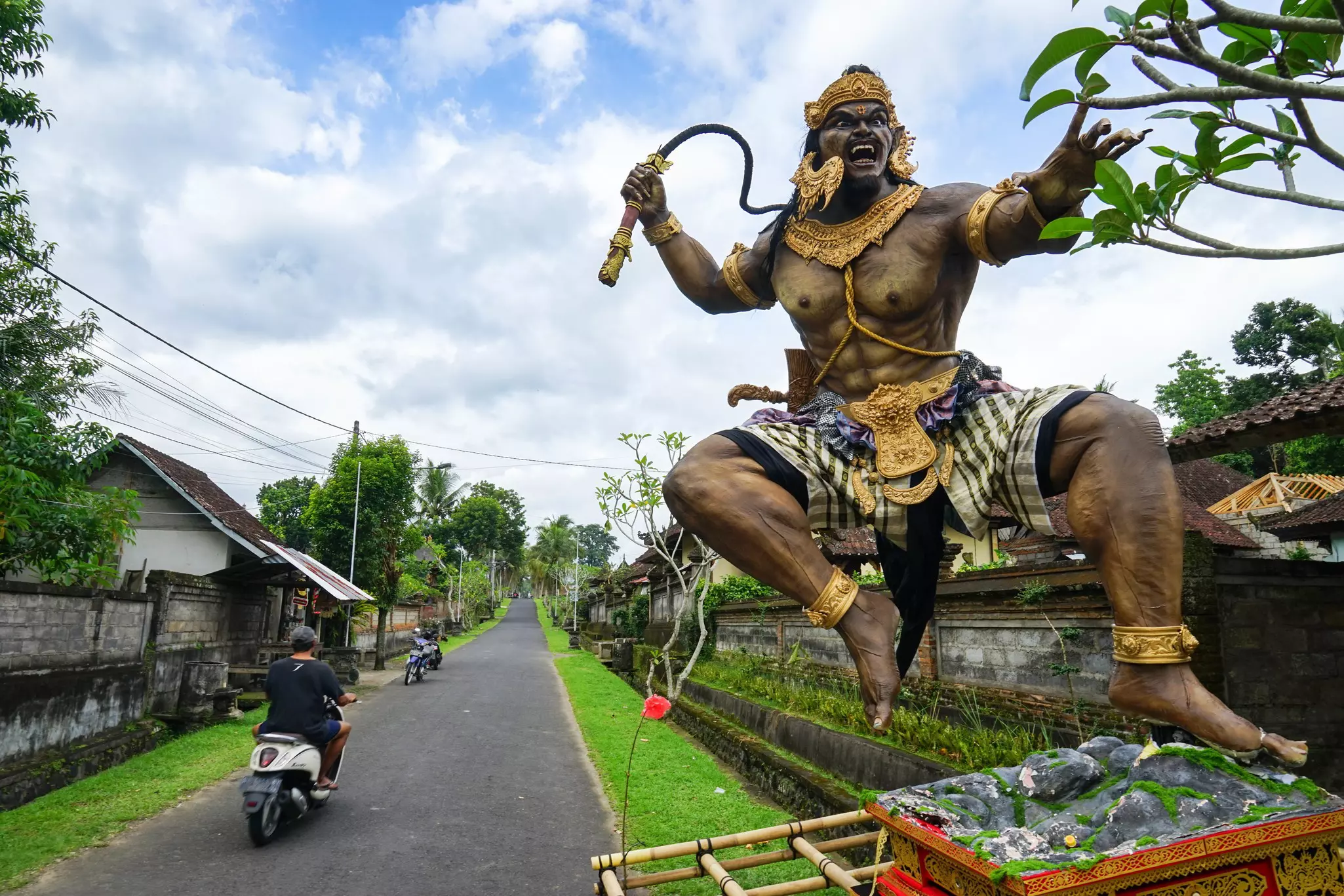 A village ogoh-ogoh statue in Bali, Indonesia. 