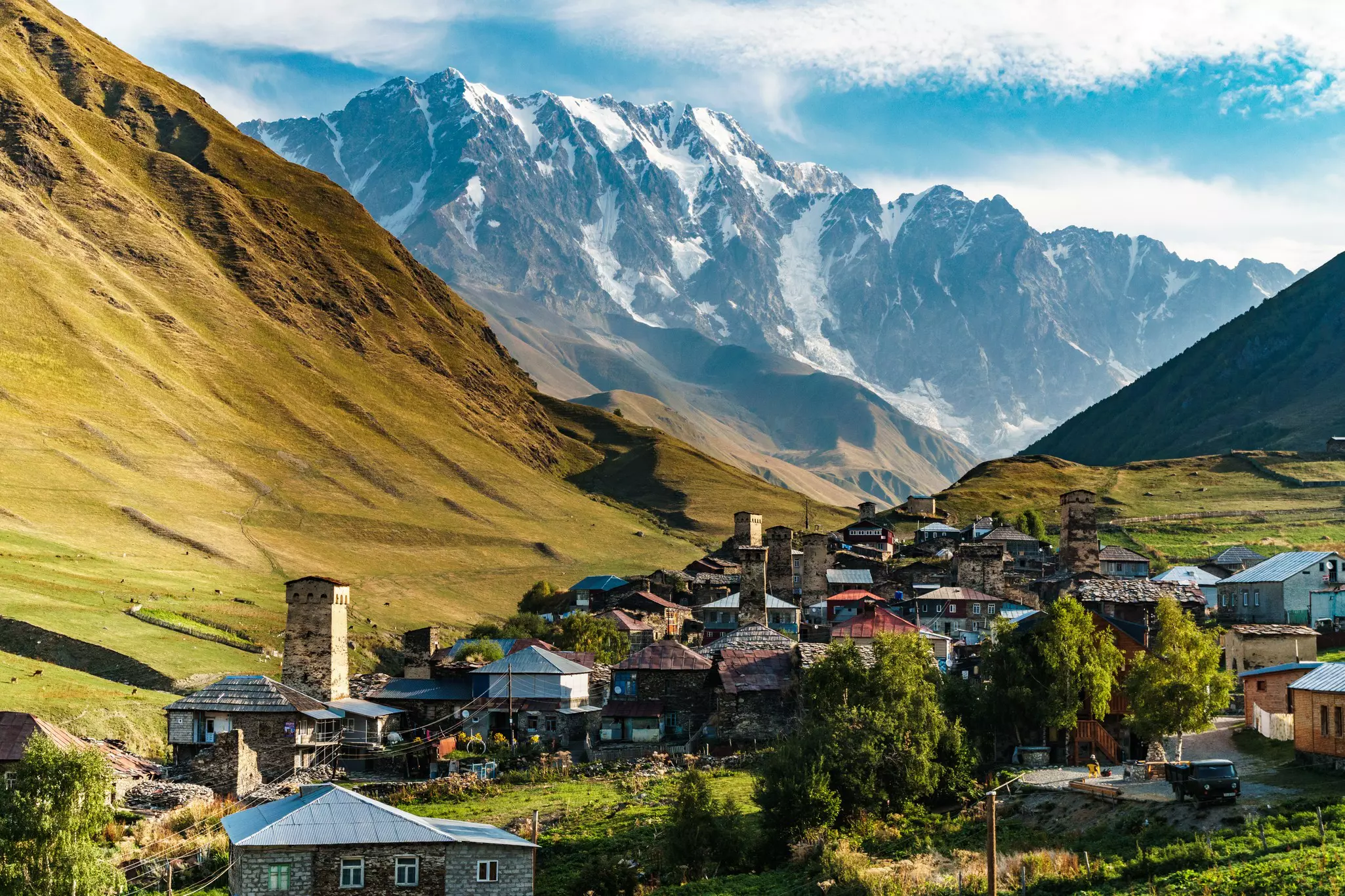 Koshkebi towers of Ushguli village. Getty Images
