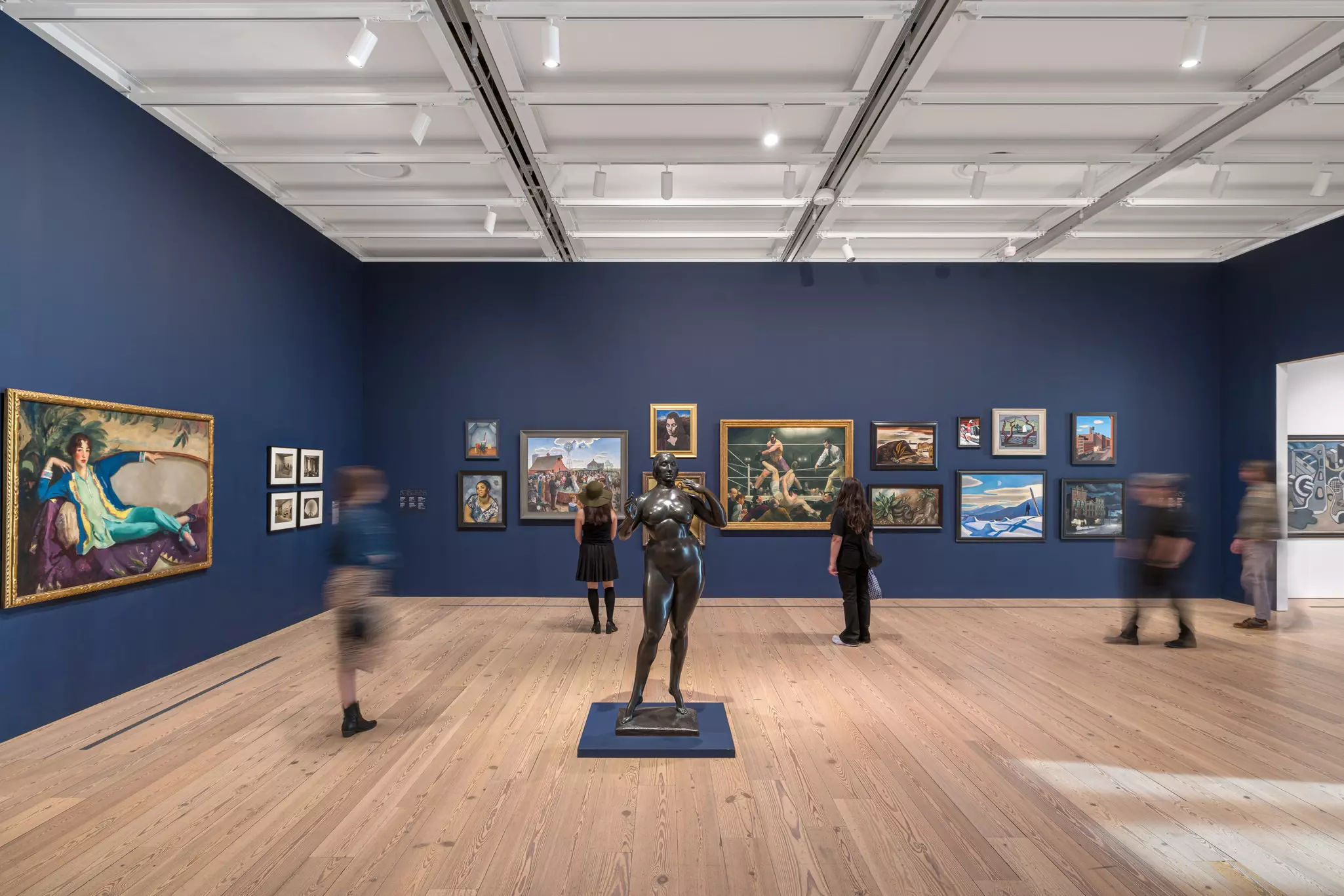 A gallery at the Whitney Museum of American Art in NYC