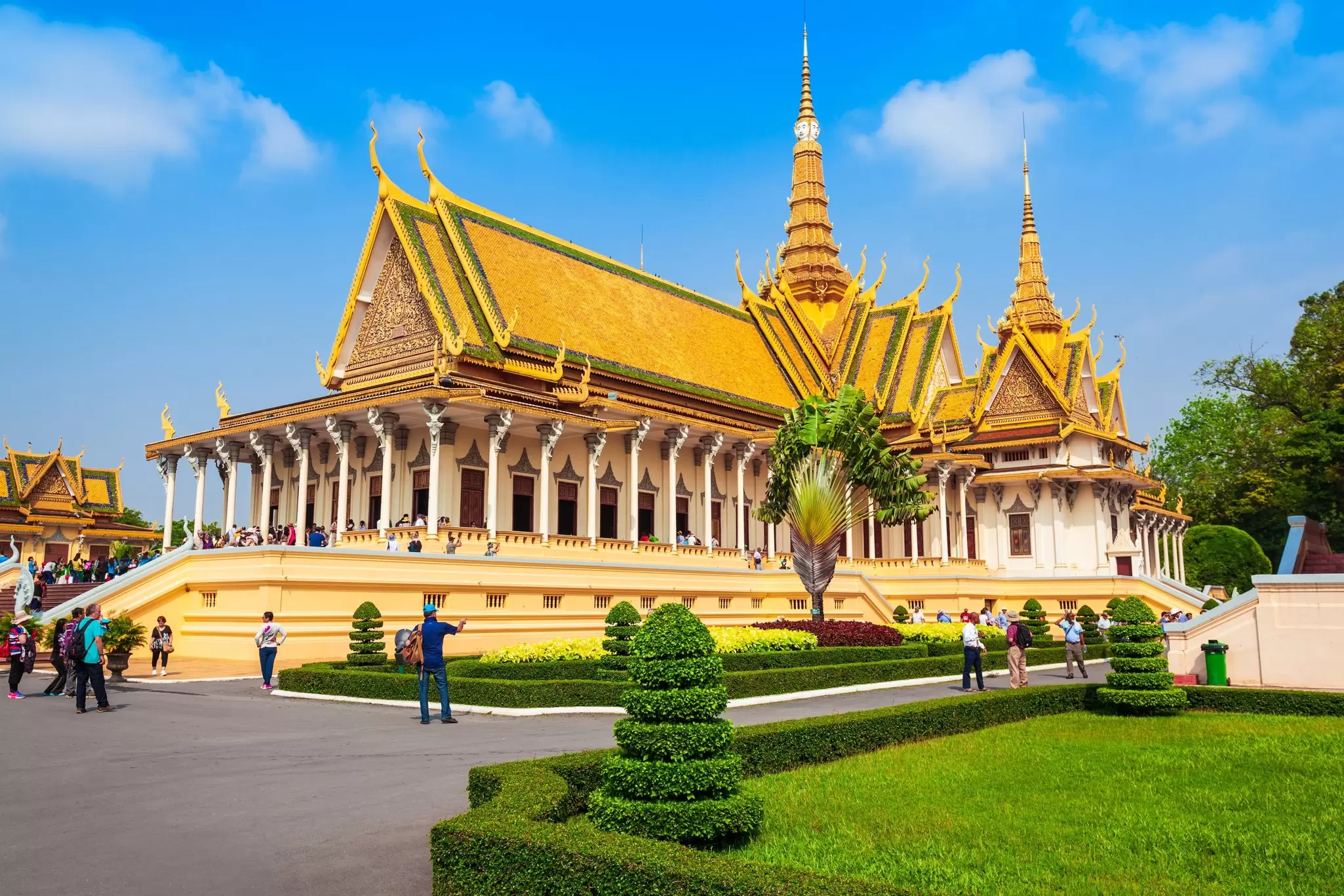 The Royal Palace is the royal residence of the king of Cambodia in Phnom Penh in Cambodia.
