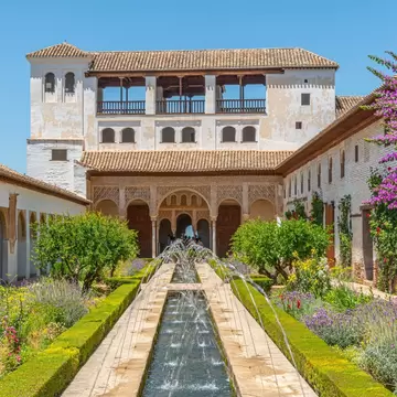 Generalife Palace in Granada, Spain; Shutterstock ID 2047020854;