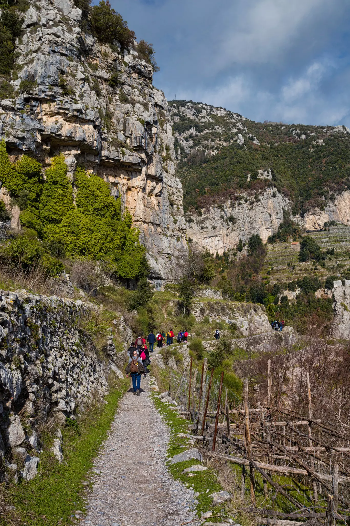 Sentiero degli Dei (Italy) - Trekking route from Agerola to Nocelle in Amalfi coast, called "The Path of the Gods" in Campania, Italy