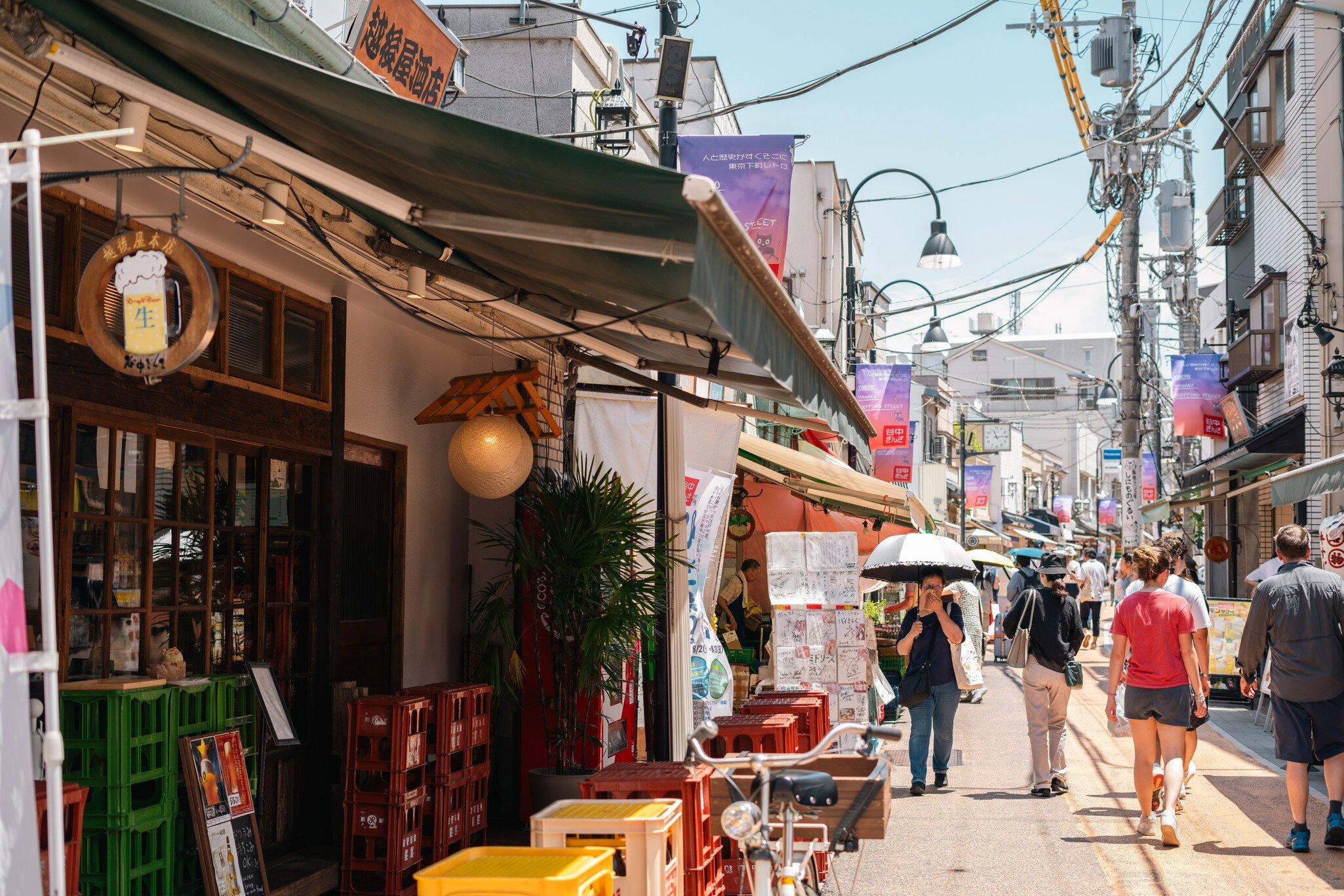 Tokyo, Japan - July 10, 2025 : Yanaka Ginza local shopping street, License Type: media, Download Time: 2026-02-05T18:19:59.000Z, User: LP_LHorst, Editorial: true, purchase_order: 56530 - Guidebooks, job: Photo Editorial, client: Tokyo 15 book, other: Lyn Horst