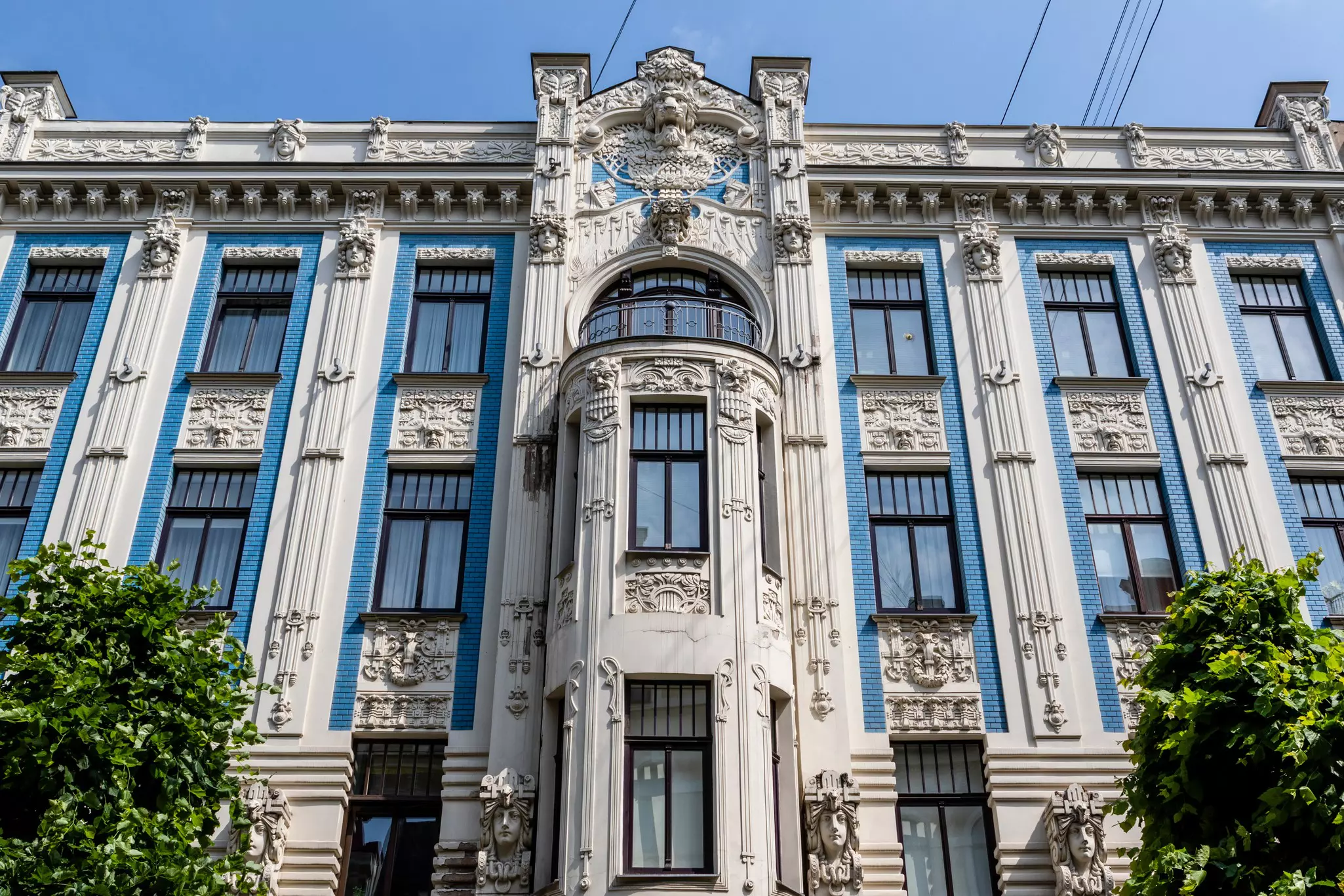 Art Nouveau architecture on Alberta Street in Rīga. Diego Grandi/Shutterstock
