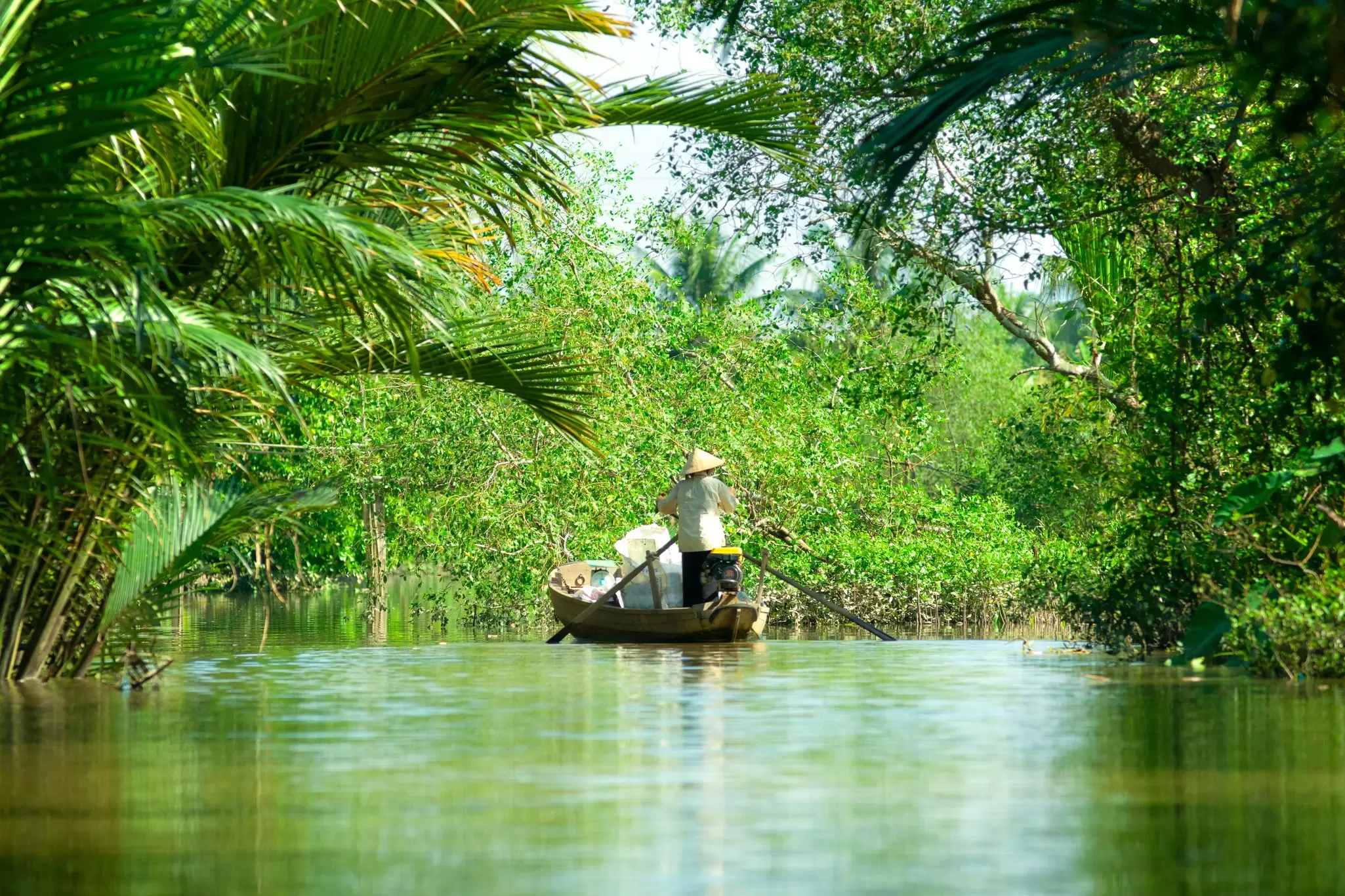 A boat in the Mekong Delta, Vietnam. Luciano Mortula - LGM/Shutterstock