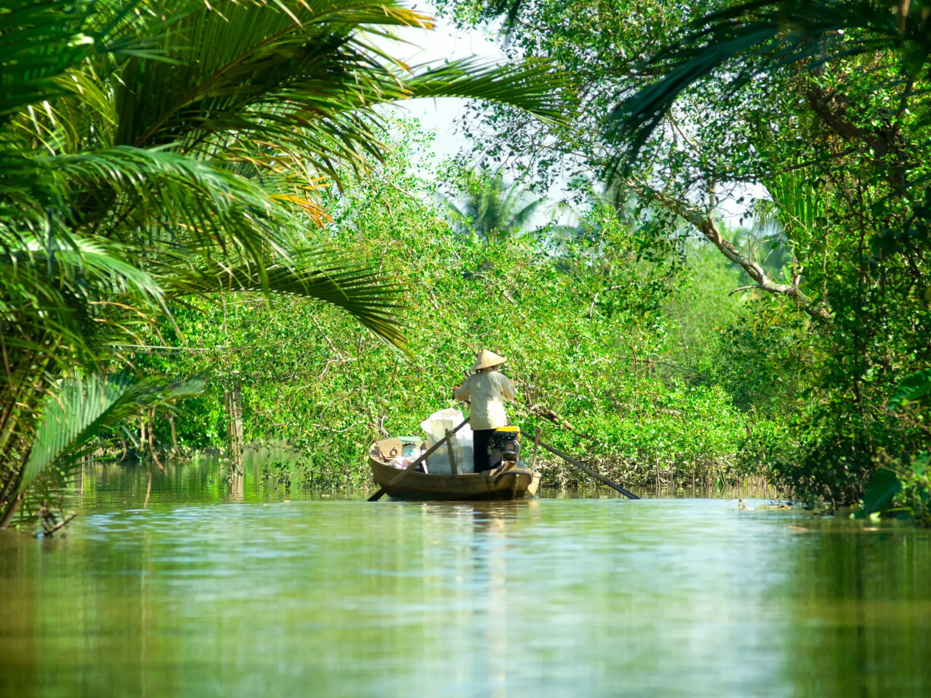 A boat in the Mekong Delta, Vietnam. Luciano Mortula - LGM/Shutterstock