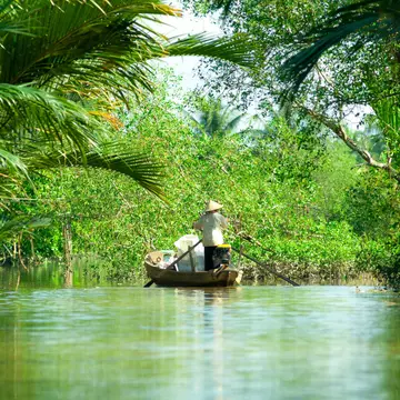 A boat in the Mekong Delta, Vietnam. Luciano Mortula - LGM/Shutterstock