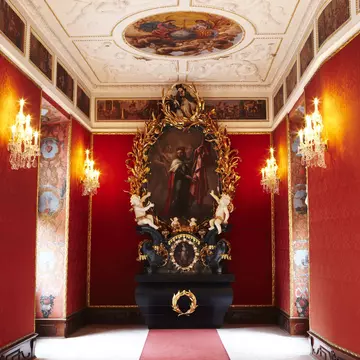 Interior of Lobkowicz Palace. Prague, Czech Republic. 