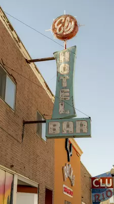 The town's colorful history is always on display