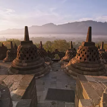 Borobudur in Java, Indonesia. vichie81/Getty Images