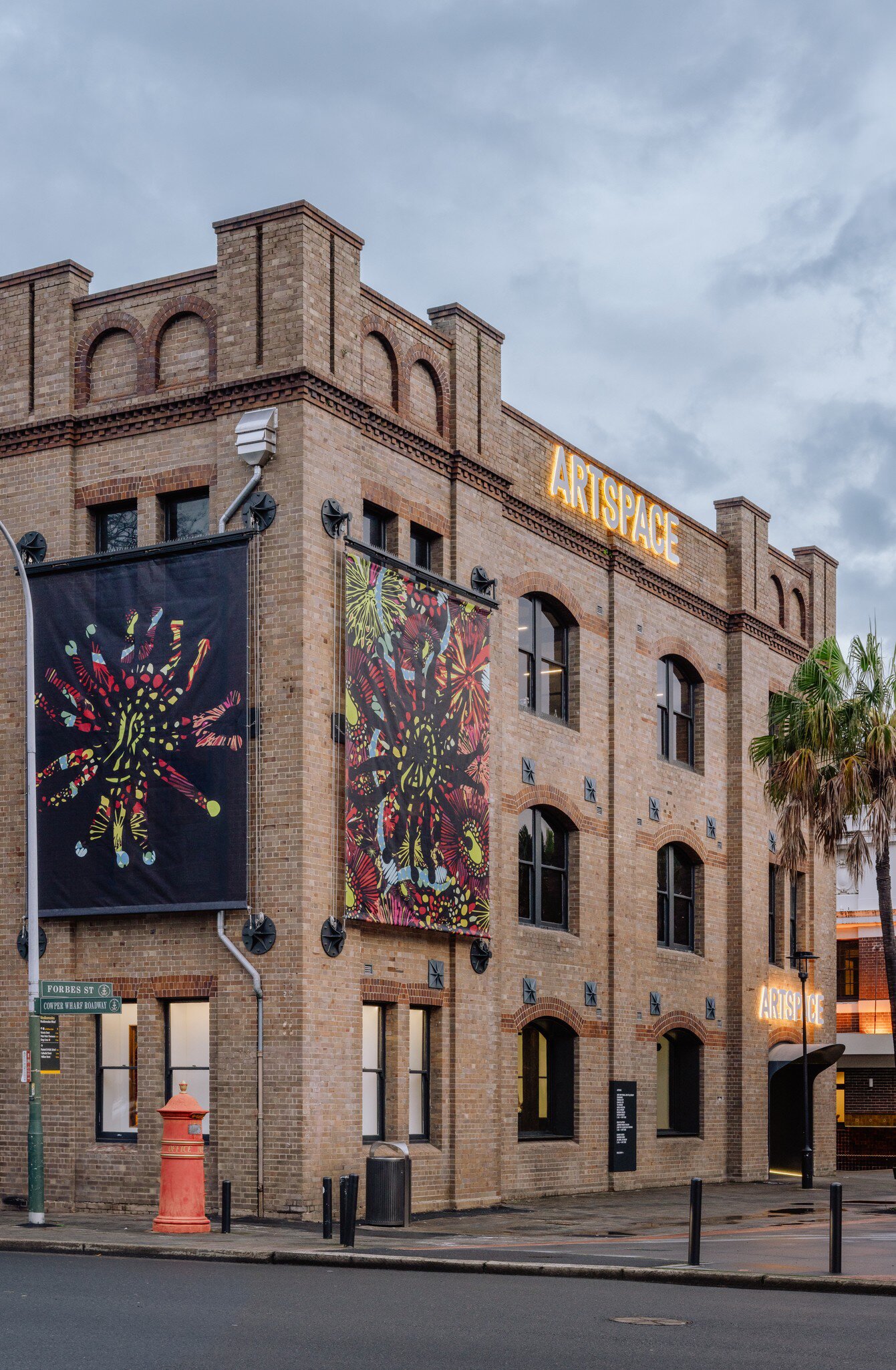Exterior building of Artspace in Sydney, Australia. 