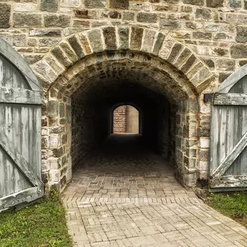 Old tunnel of stone
