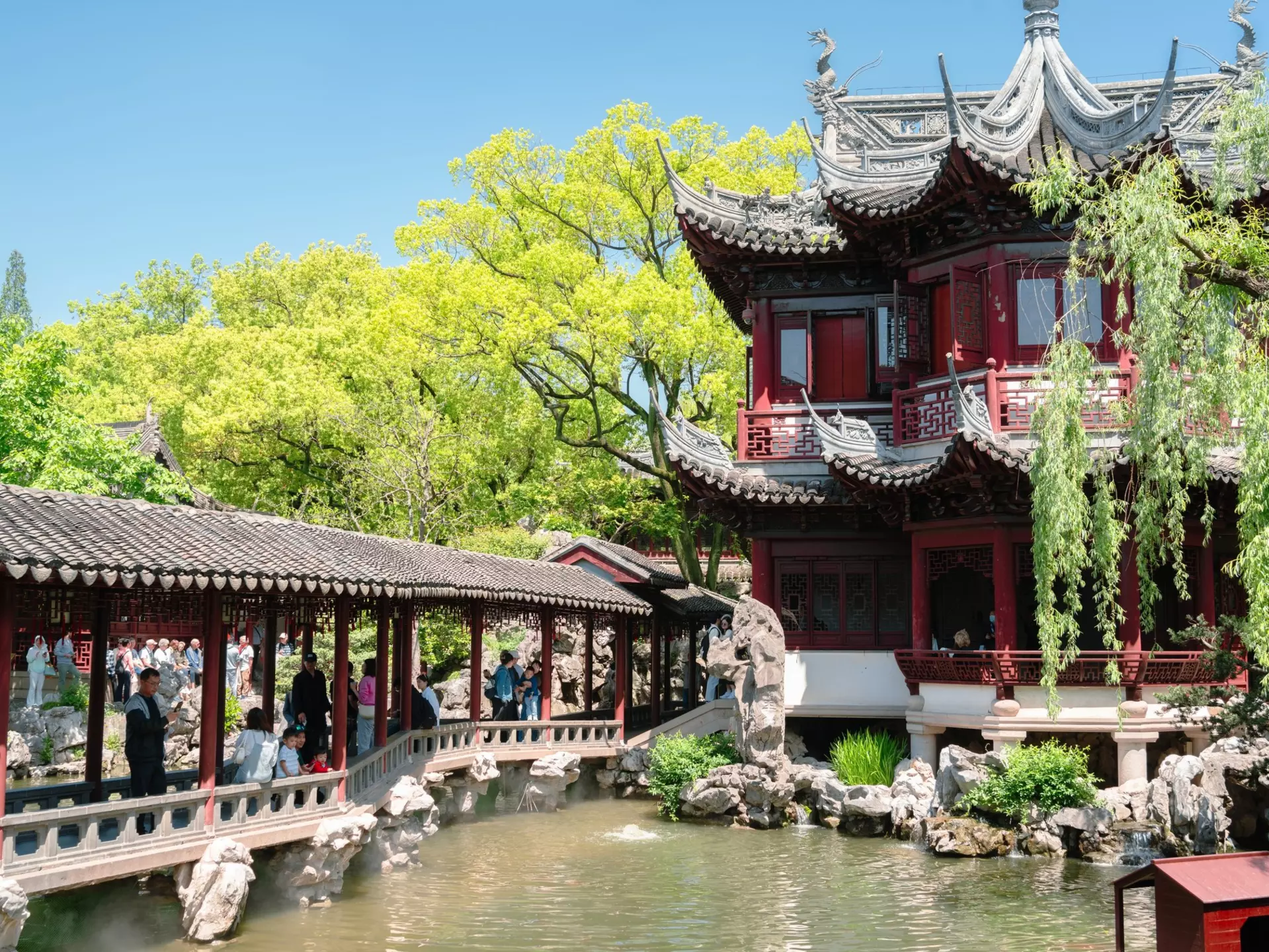 Yuyuan Garden in the summer. Sanga Park/Shutterstock