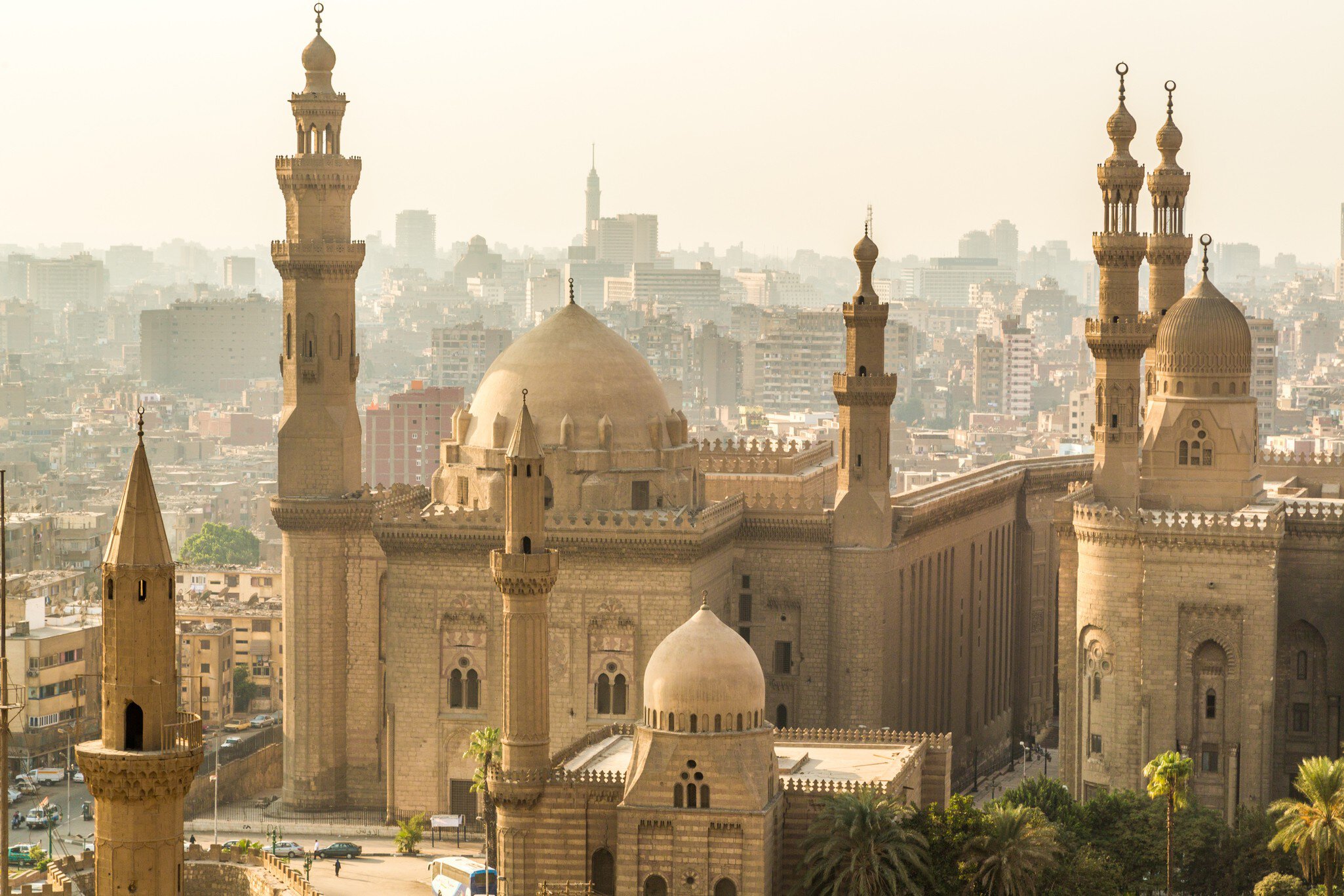 Mosque-Madrassa of Sultan Hassan is a huge Mamluk era mosque and madrassa Cairo