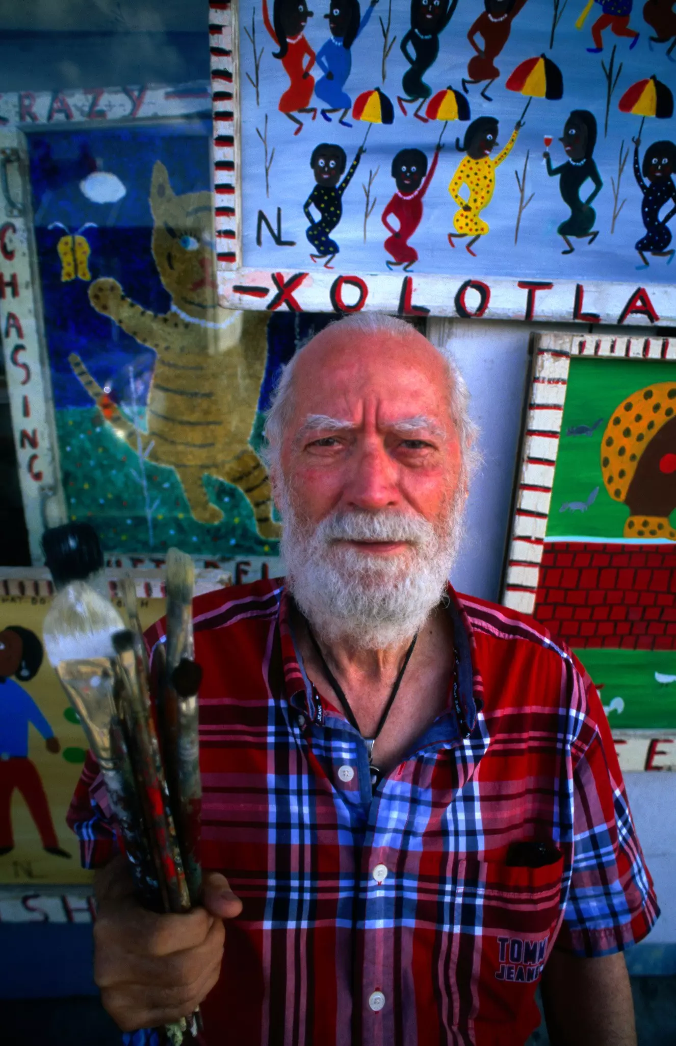 New Orleans artist Nilo Lanzas is pictured.