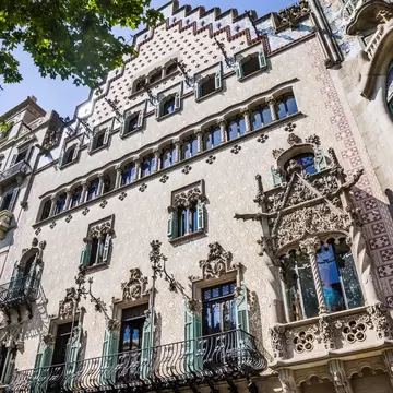 Casa Amatller at Passeig de Gracia in Barcelona, Spain.