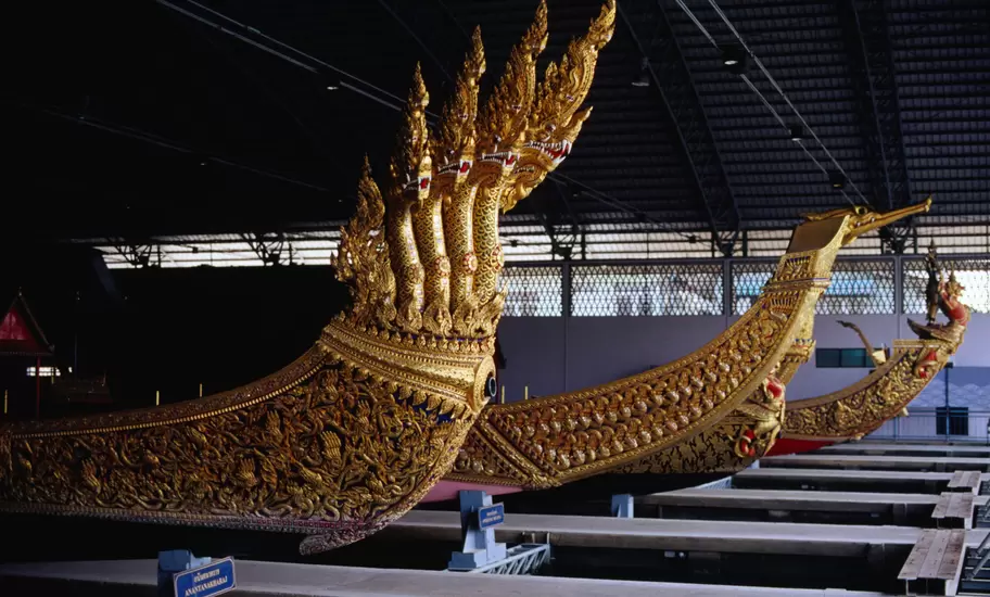 Royal Barges at Royal Barges National Museum on Khlong Bangkok Noi, Thonburi.
