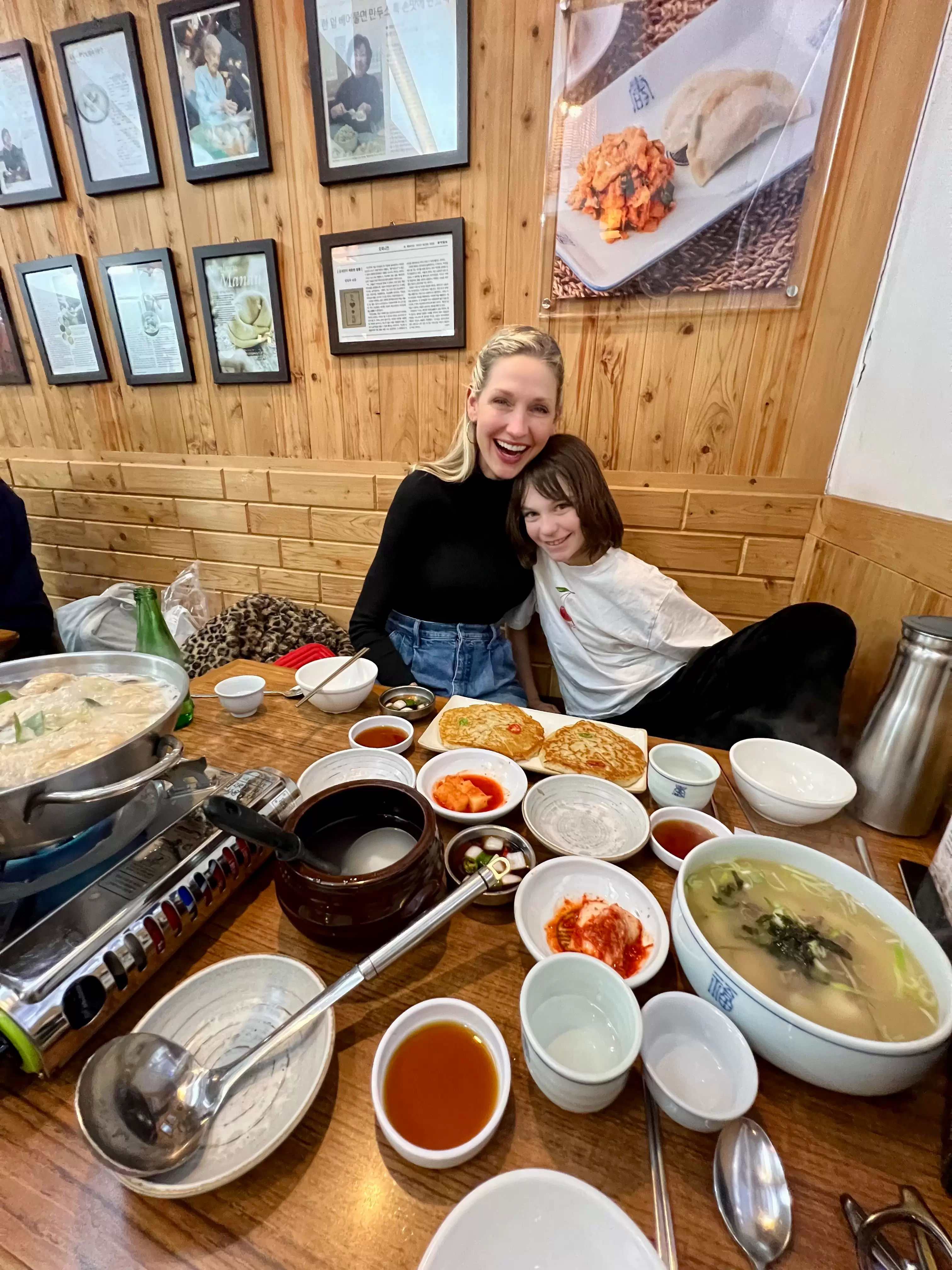 Enjoying a traditional dinner out