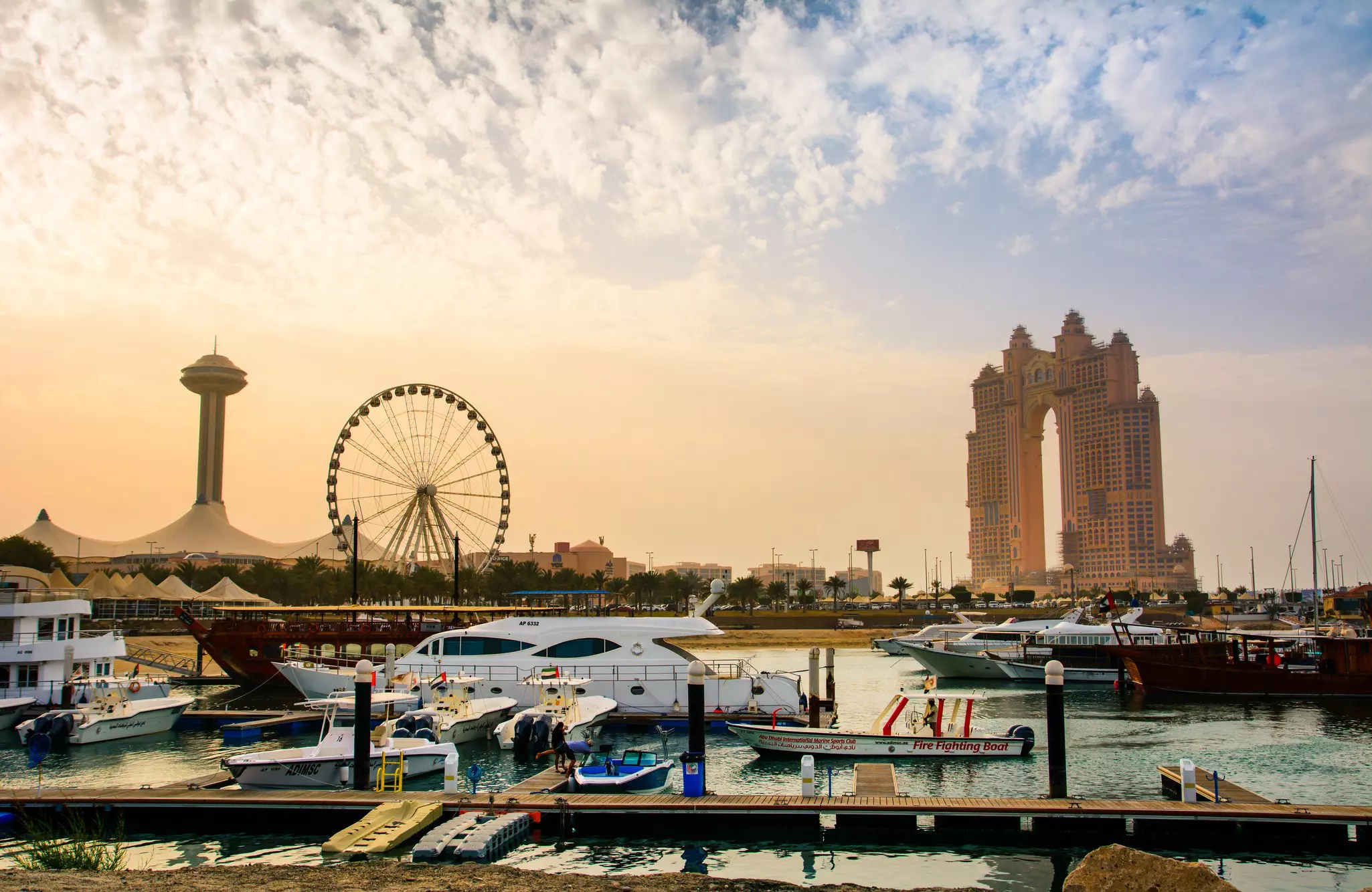 Getting around in an abra (water taxi) will give you a different perspective of Abu Dhabi © Creative Family / Shutterstock