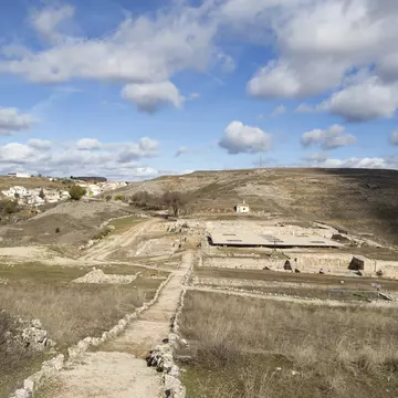 View of the Ruinas Romanas de Valeria near Cuenca, Spain.