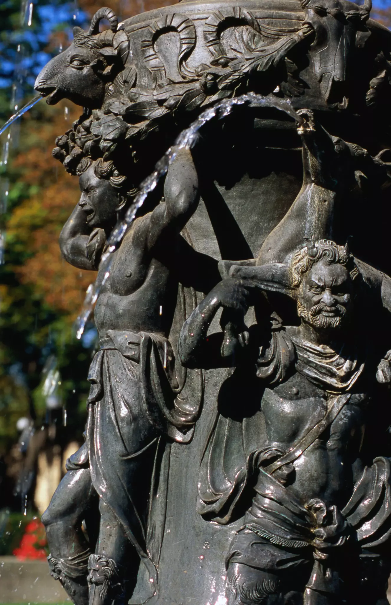 Singing fountain in Royal Garden, Prague