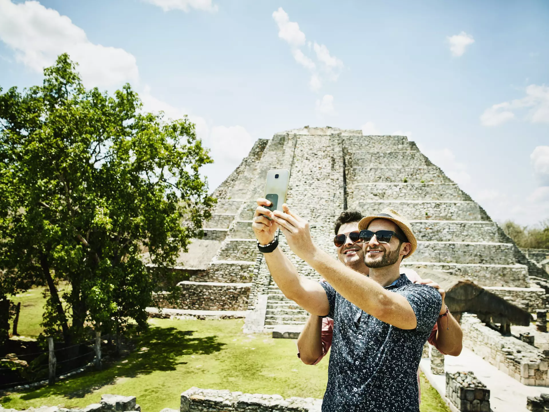 Travelling together can be testing at times, but the experience can deepen your relationship. Thomas Barwick / Getty Images