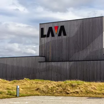 Hvolsvöllur, Iceland, 16.05.22. The Lava Center (Iceland Volcano and Earthquake Center) modern building with interactive educational exhibitions., License Type: media, Download Time: 2026-07-07T15:43:18.000Z, User: LP_NZhan, Editorial: true, purchase_order: 65050 - Digital Destinations and Articles, job: App Content, client: Lonely Planet App, other: Nadine Zhan 