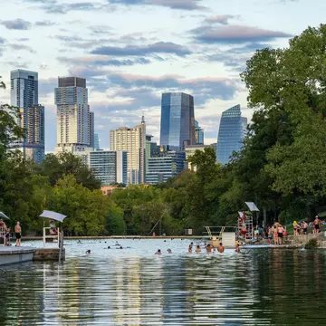 Barton Springs Pool, Austin. Steve Heap/Shutterstock