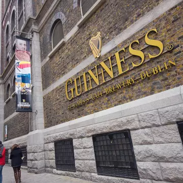 The Guinness Storehouse brewery at St James's Gate in Dublin, Ireland