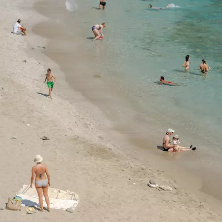 The sea of Agkali on Folegandros Island photographed on June 27th, 2025 Greece.
FOLEGANDROS, GREECE