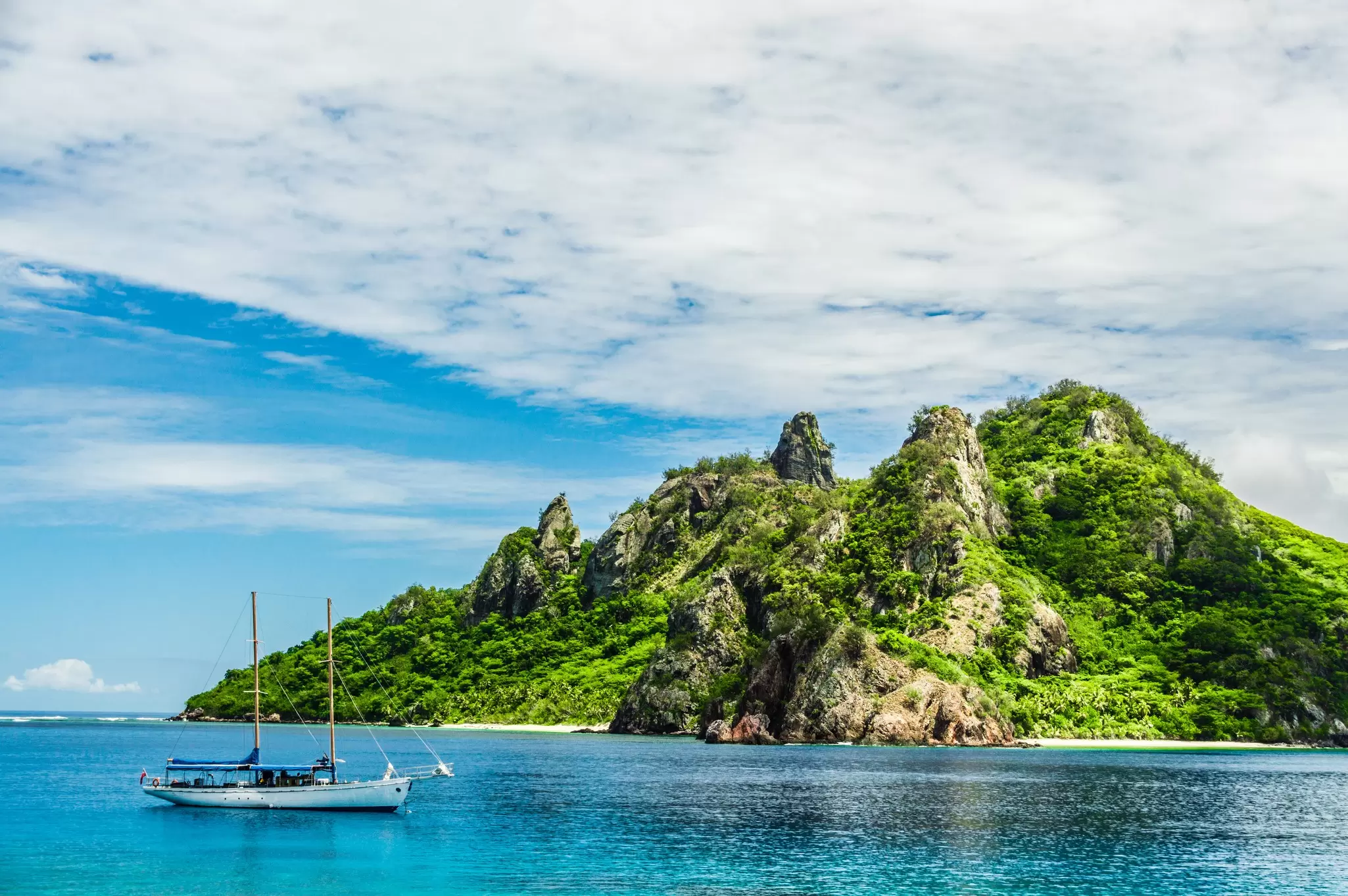 Fiji is comprised of over 330 islands, but only about a third of them are permanently inhabited. bjuerges / Getty Images