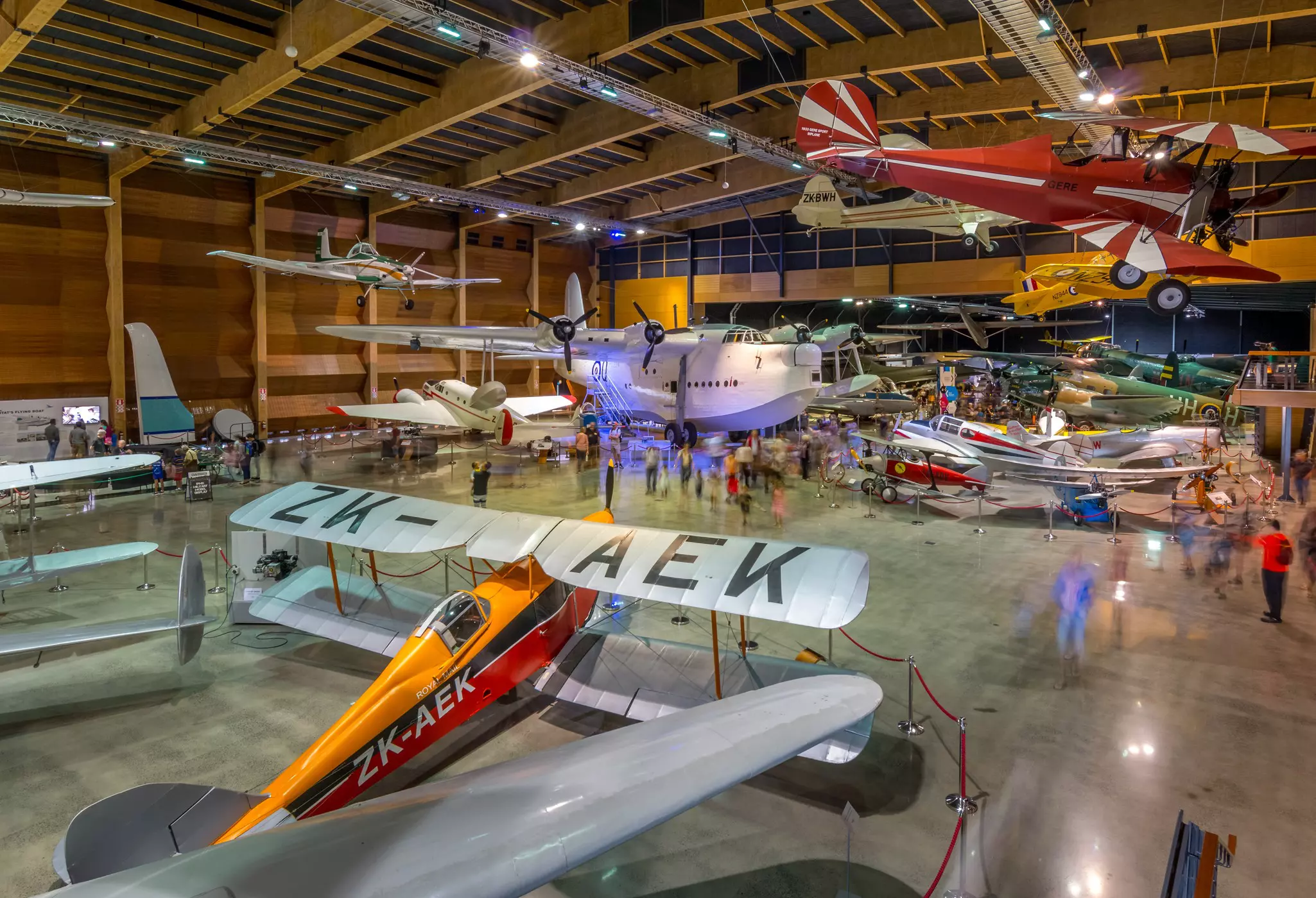Aircraft on display at a museum in Auckland, New Zealand.