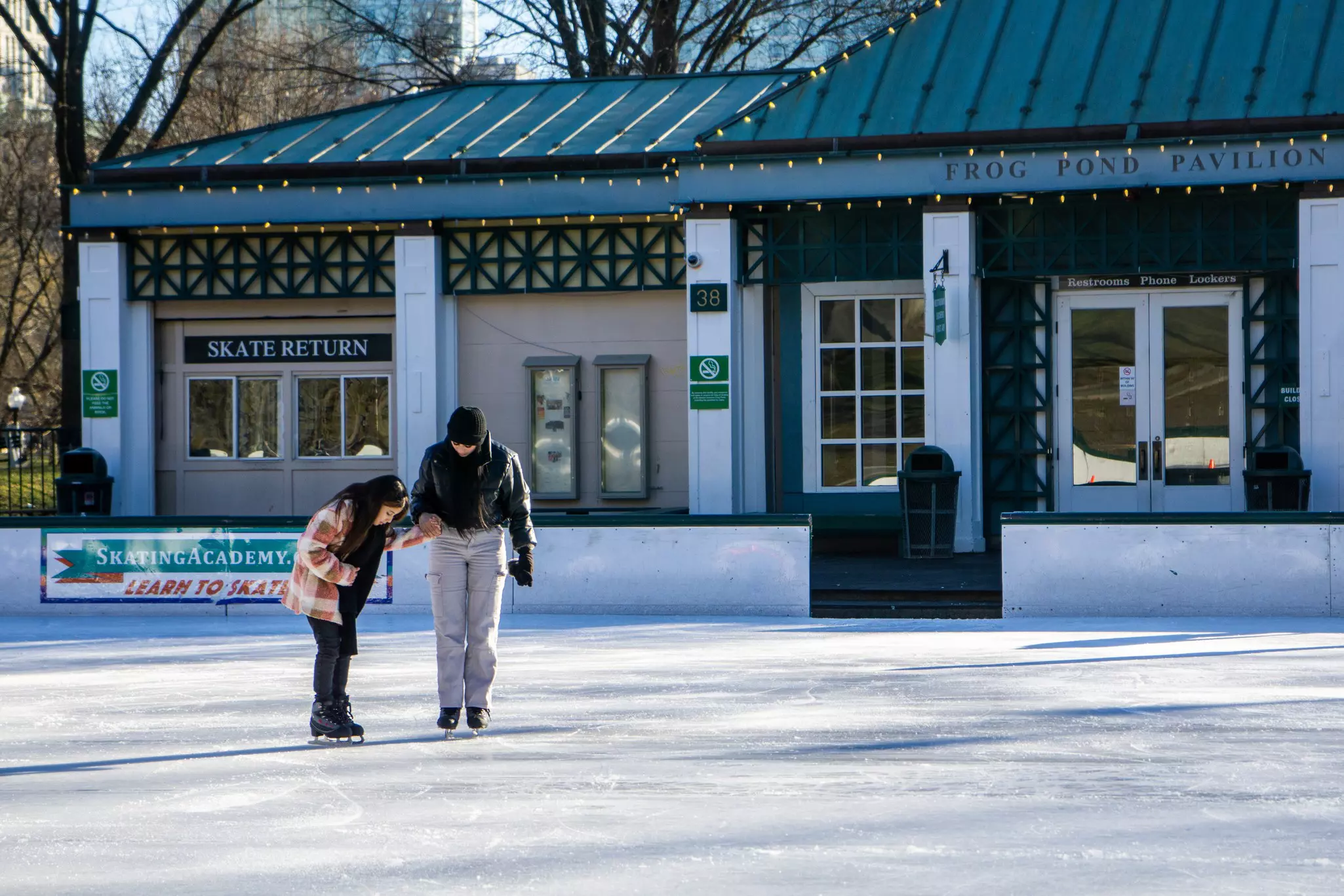 Ice skating on the Frog Pond at the Boston Common is the city's quintessential winter activity © Kimberly Maroon / Lonely Planet