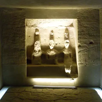 Some exhibits of monuments of Museum of Nubia in aswan egypt