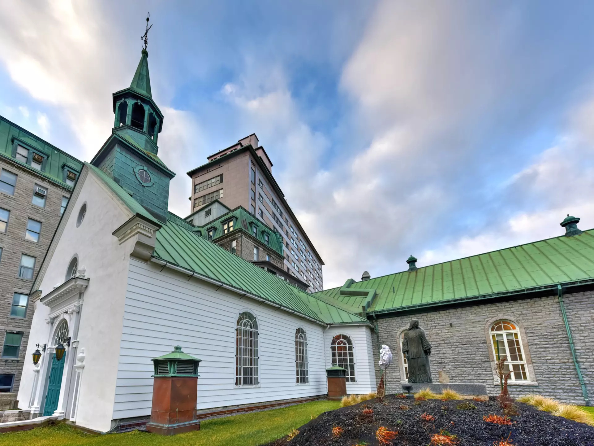 The historic church of the Monastère des Augustines museum and hotel, Québec City, Québec, Canada